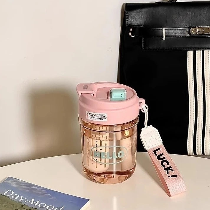 Ladies stylish drinking bottle with integrated carrying system Stornfield