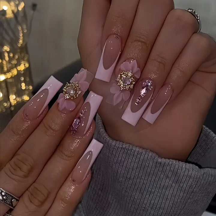 Floral Bohemian Press-On Nail Art Stornfield