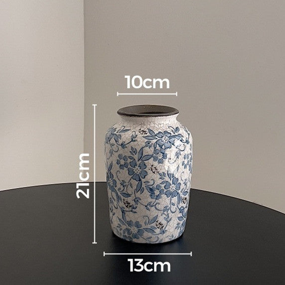 Floral Decorative Ceramic Jar