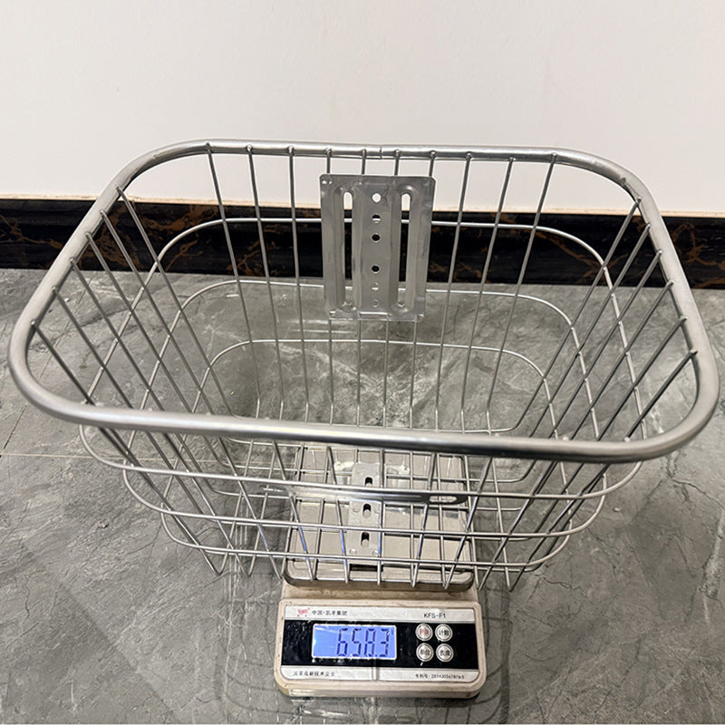 removable steel front bicycle cargo basket with universal mounting bracket Stornfield