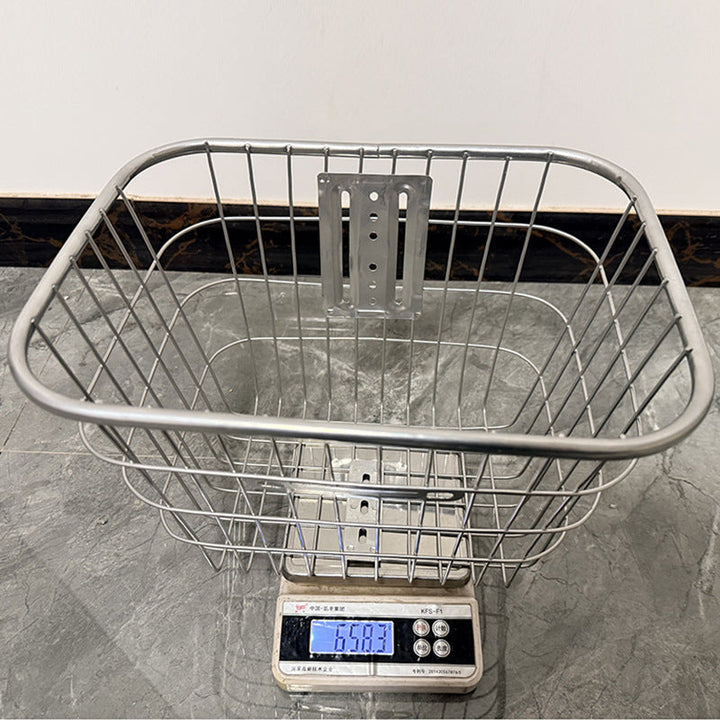 removable steel front bicycle cargo basket with universal mounting bracket Stornfield