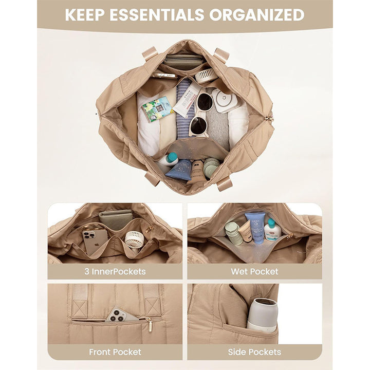 Fashionable and Practical Leisure Tote Bag with Detachable Cosmetic Pouch Stornfield