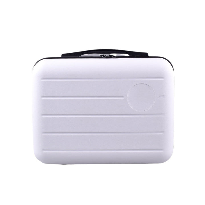 compact hardshell travel carry case with top handle and reinforced ridged shell Stornfield