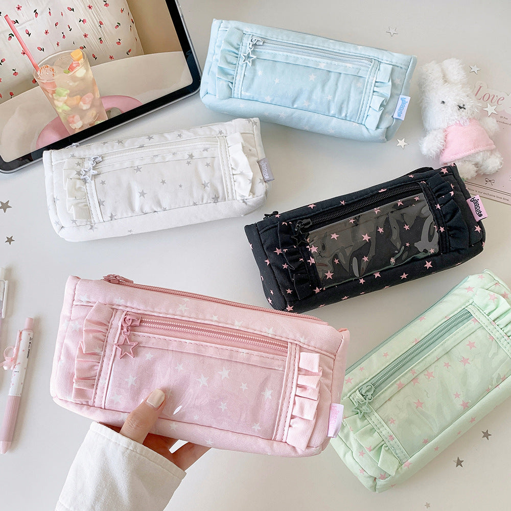 Star-Patterned Pencil Case Stornfield