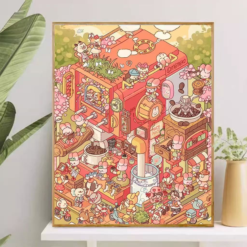Playful Cartoon-Themed Art Canvas Stornfield