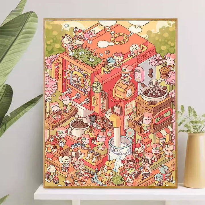 Playful Cartoon-Themed Art Canvas Stornfield