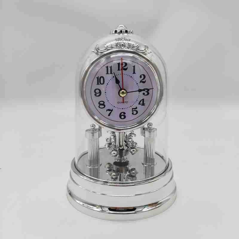 Classic table clock in elegant glass case Stornfield