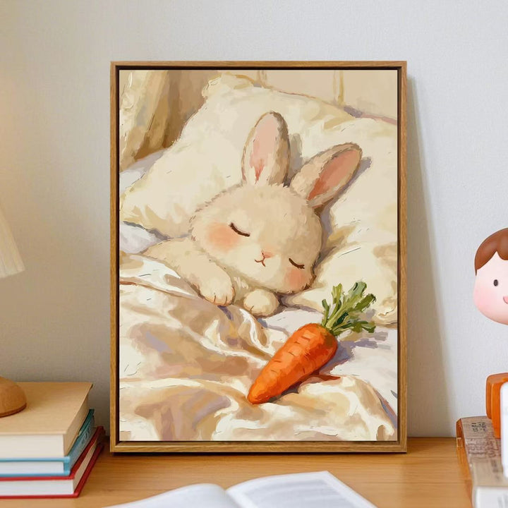 Cozy Cartoon Bunny Wall Art Stornfield