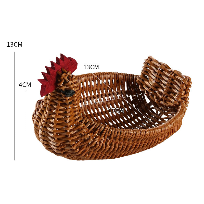 Unisex Braided Decoration Basket in Duck Shape Stornfield