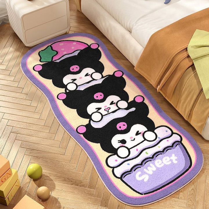 Cartoon-Themed Rectangular Bath Mat