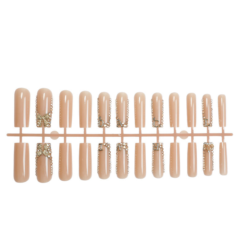 Nail set with elegant rhinestone details Stornfield