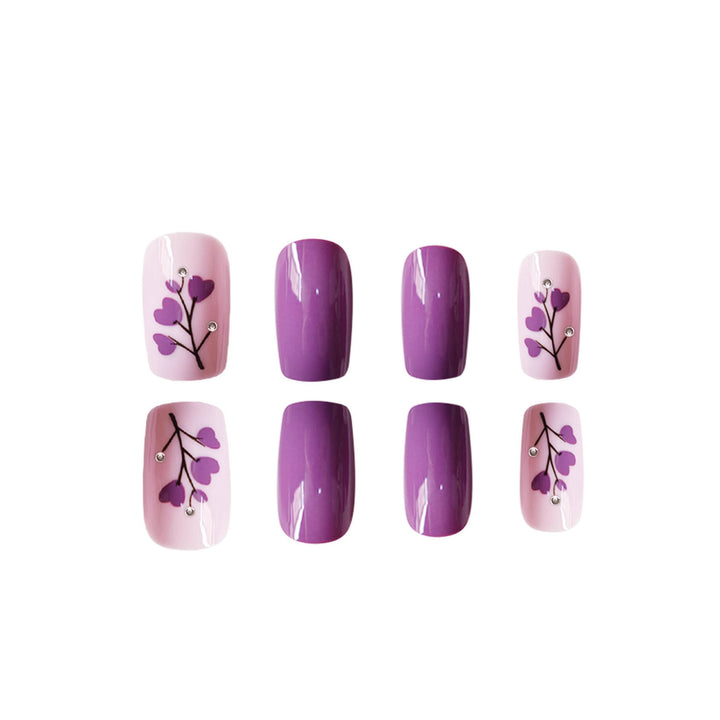 Floral Print Press-On Nail Art Stornfield