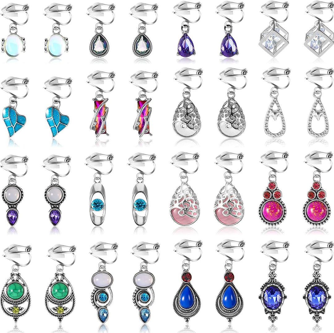 Colorful Crystal Drop Earrings Stornfield