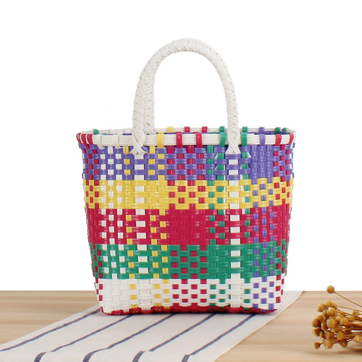 Colorful Woven Beach and Shopping Bag Stornfield