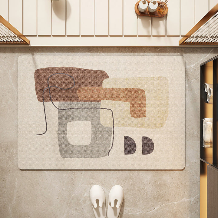 Floral Patterned Entryway Mat