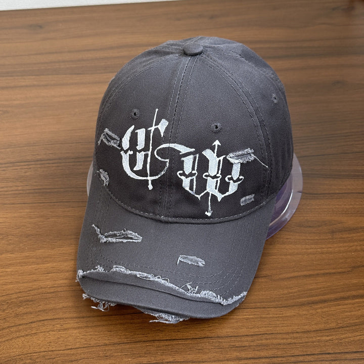 Men's Distressed Graphic Embroidered Cap Stornfield