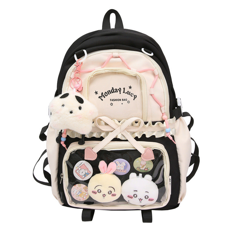 Fashionable leisure backpack with creative details and versatile compartments Stornfield