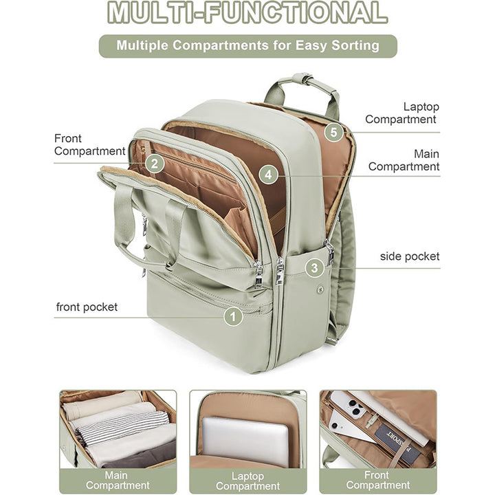 Travel-Compatible Multi-Function Backpack Stornfield