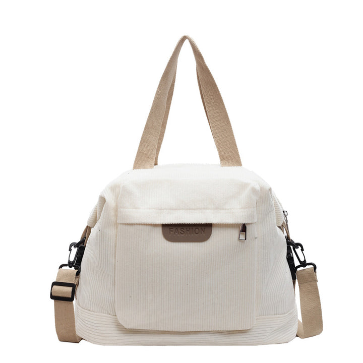 Corduroy Casual Shoulder Tote Bag Stornfield