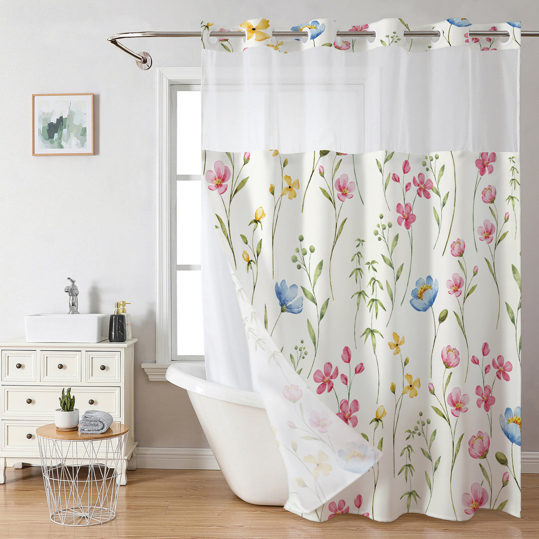 Strawberry-Themed Shower Curtain Stornfield