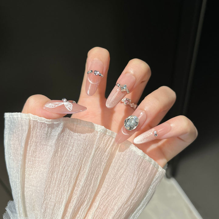 3D Embellished Press-On Nail Art Set Stornfield