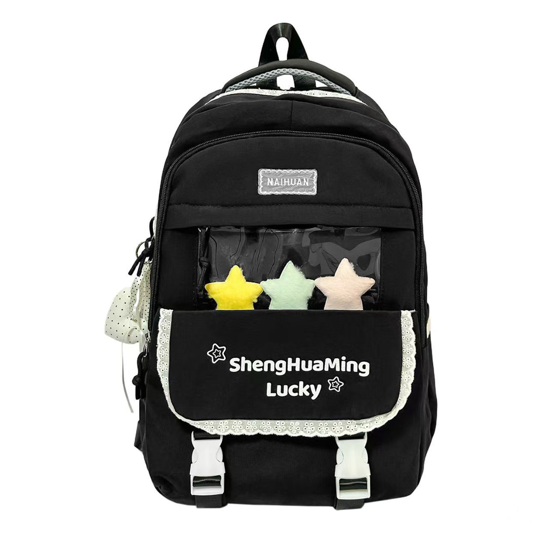 Playful Star-Embellished Backpack Stornfield