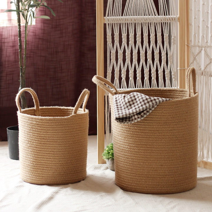 Handcrafted storage basket made of natural material Stornfield