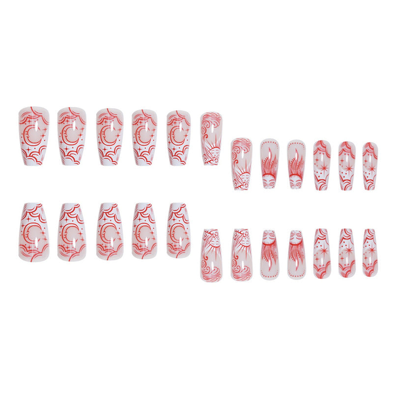 Artistic Long Press-On Nail Extensions Stornfield 1787913911