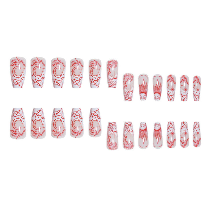 Artistic Long Press-On Nail Extensions Stornfield 1787913911