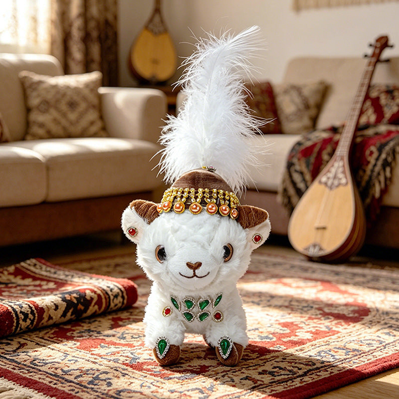 Jewel-Embellished Plush Lamb Collectible Stornfield