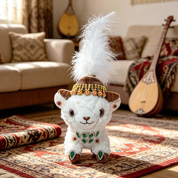 Jewel-Embellished Plush Lamb Collectible Stornfield