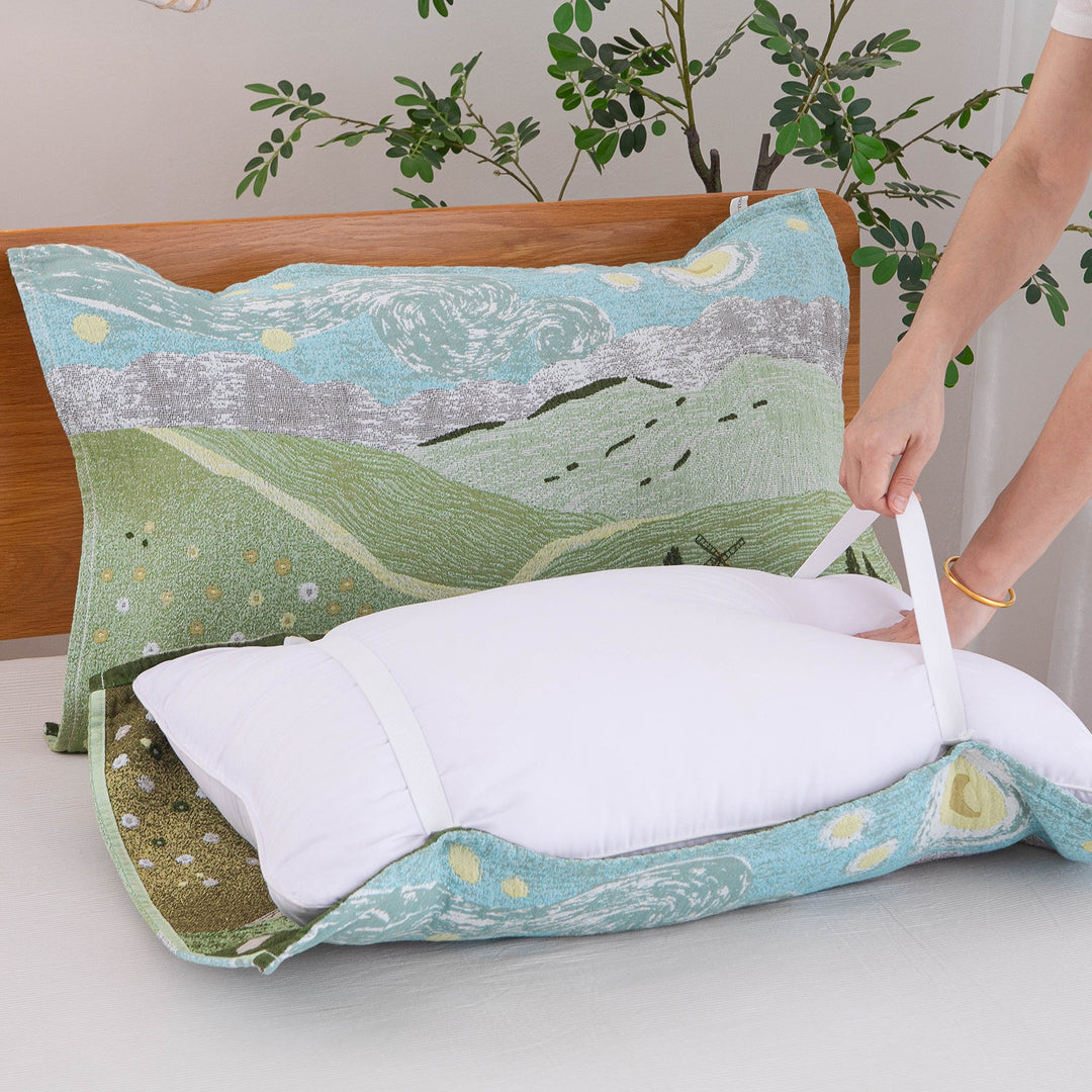 Women's pillow with removable cotton cover Stornfield