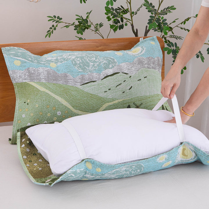 Women's pillow with removable cotton cover Stornfield