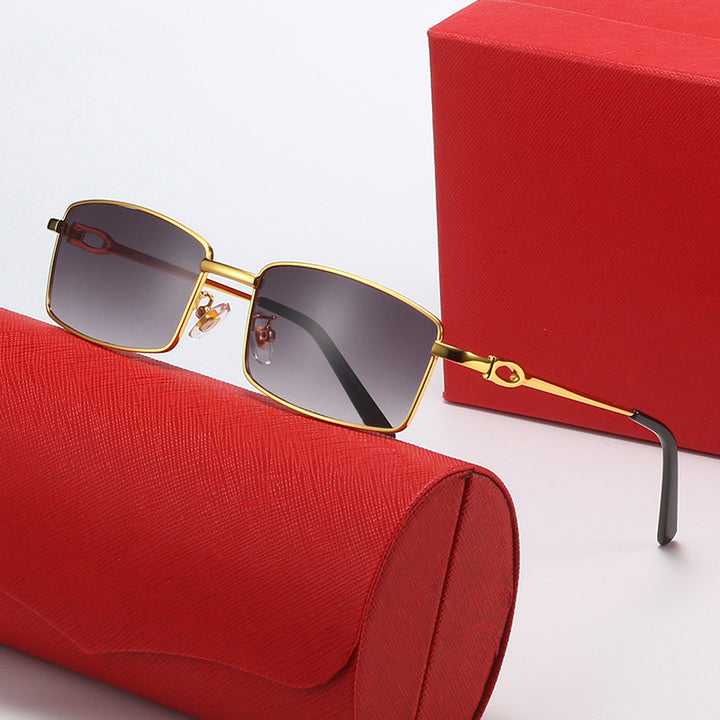 Women's elegant half-frame glasses with fine metal frame Stornfield
