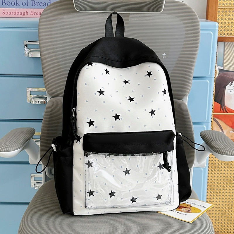 Fun-Themed Star Pattern Backpack Stornfield