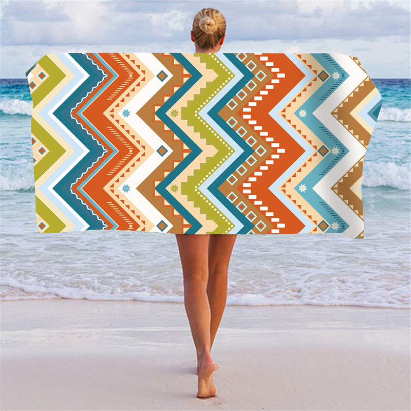 Beach towel with unique graphic pattern Stornfield