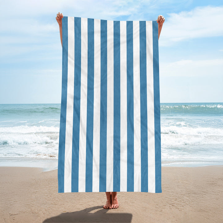 Beach towel with elegant wide stripes Stornfield