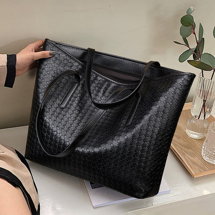 Woven Leather Tote Bag Stornfield