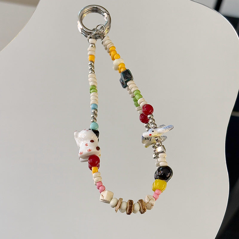 Handmade Beaded Charm Keychain Stornfield 1790135473