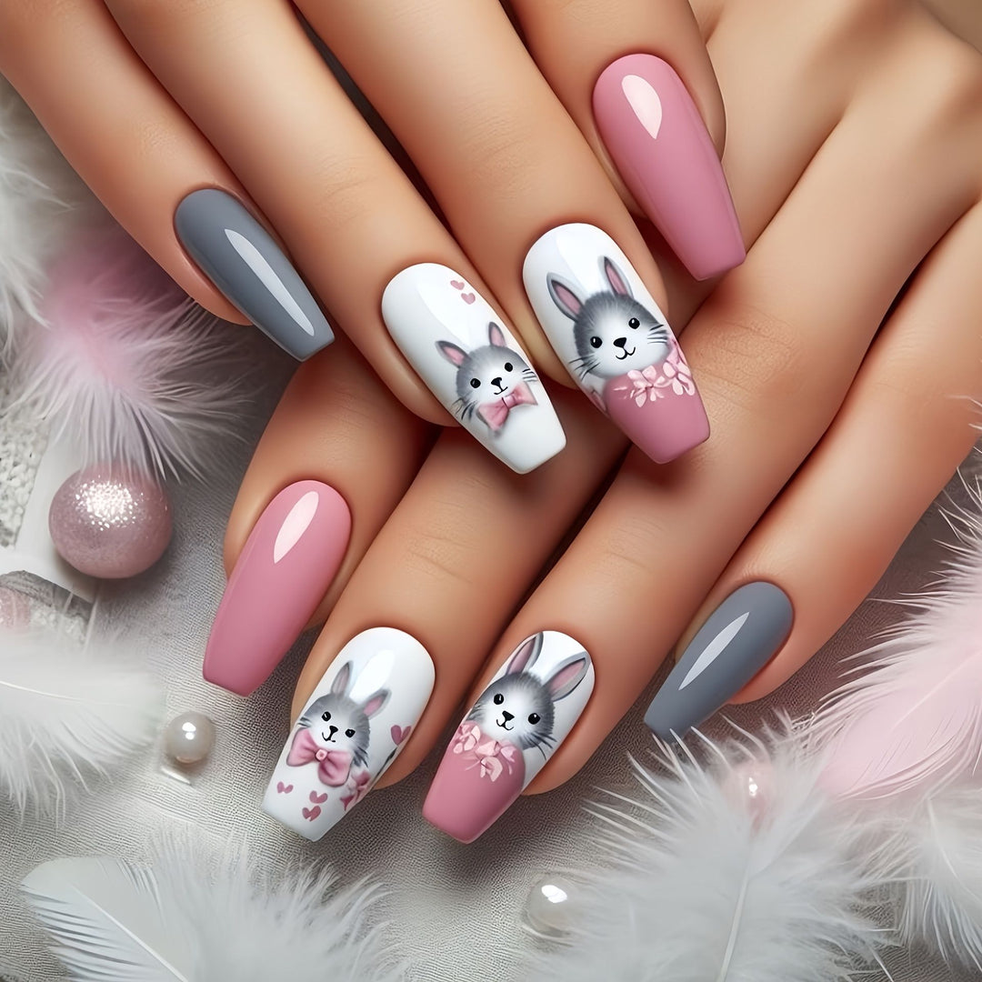 Floral Art Acrylic Nail Set Stornfield