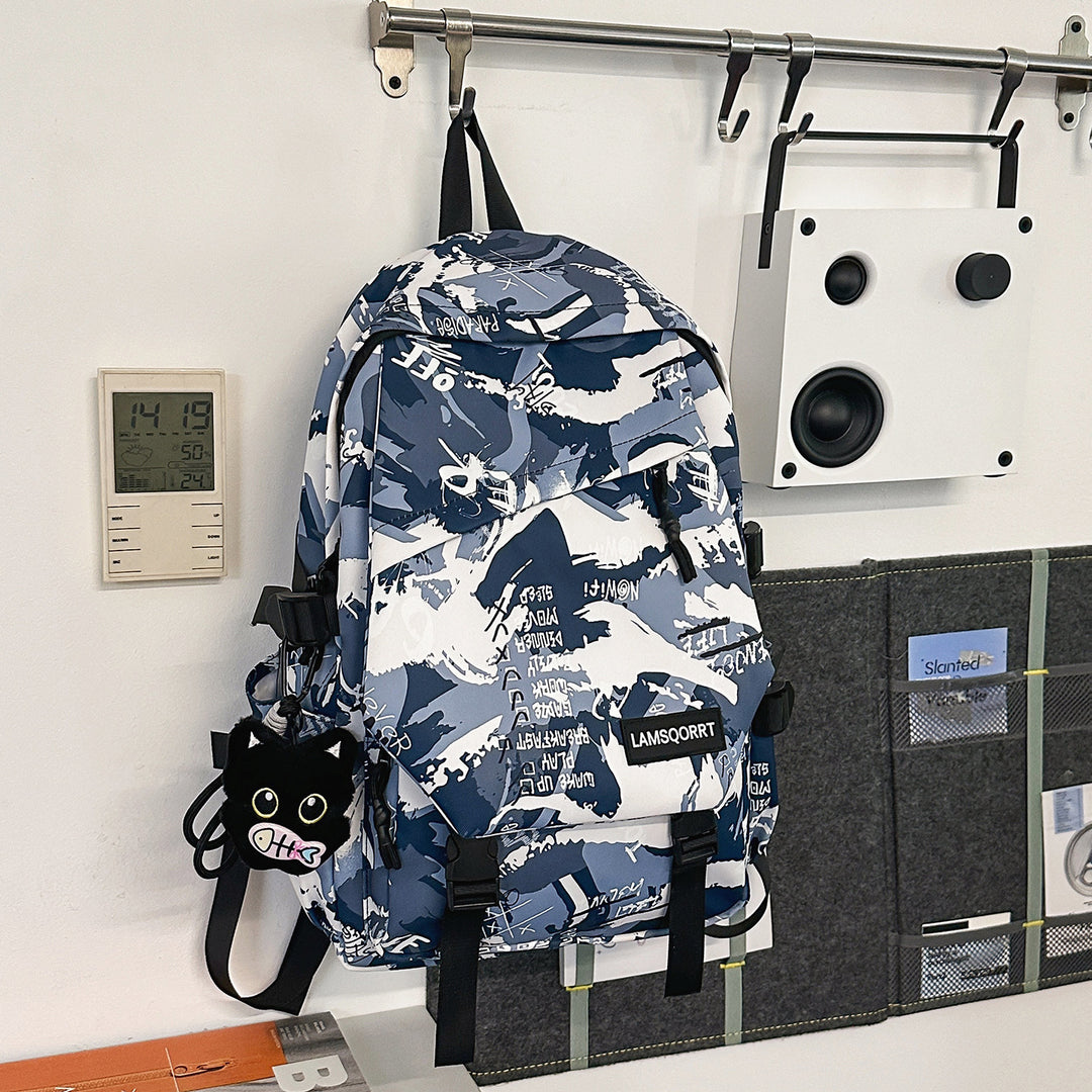 Graffiti Print Casual Backpack Stornfield