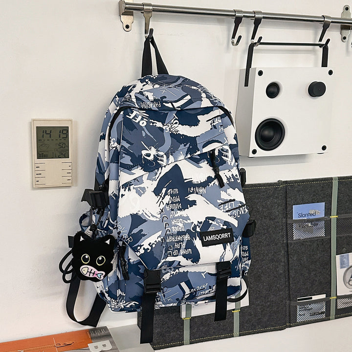 Graffiti Print Casual Backpack Stornfield