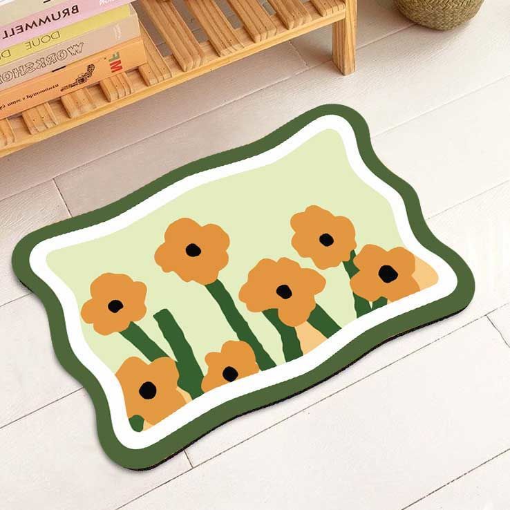 Floral Decorative Area Mat