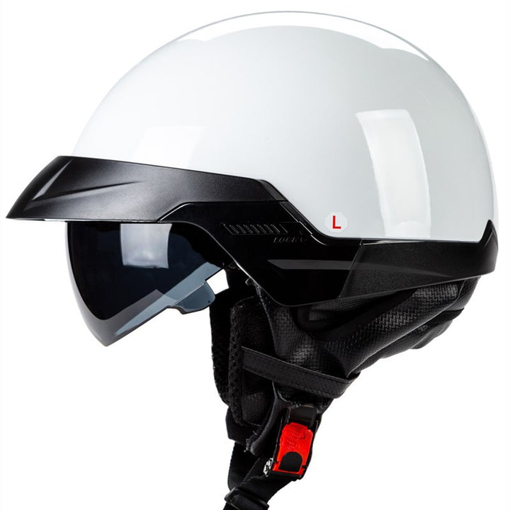 Urban Style Motorcycle Half-Helmet with Visor Stornfield