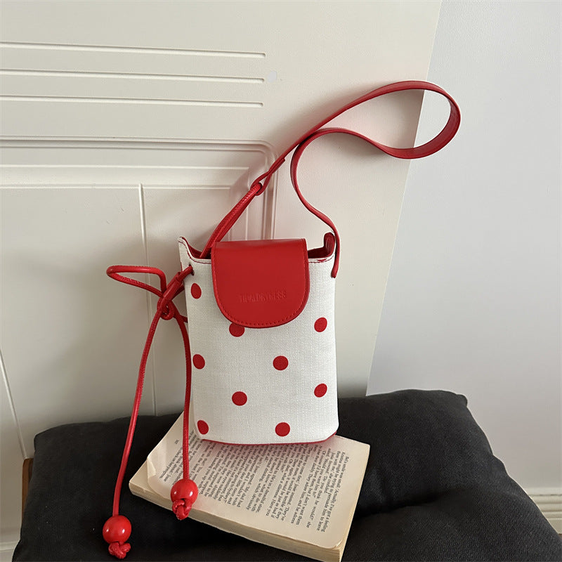 Polka Dot Crossbody Pouch