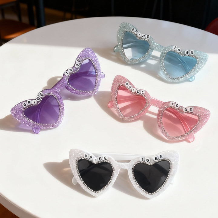 Rhinestone-Embellished Heart Sunglasses Stornfield
