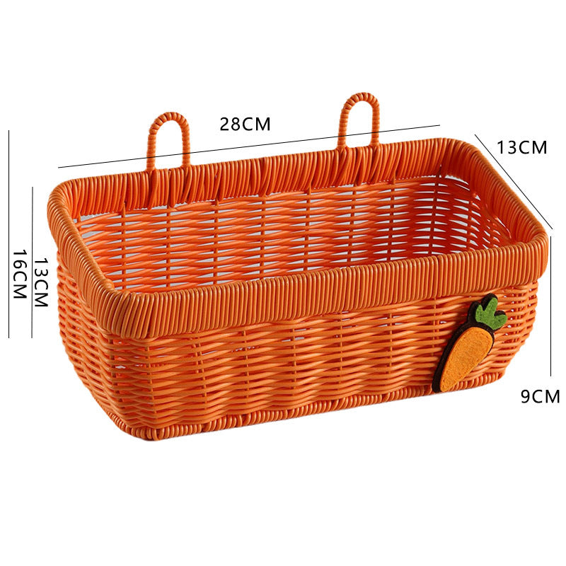 Handwoven Multi-Compartment Storage Basket Stornfield