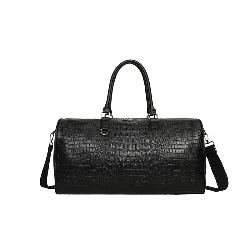 Elegant Travel Bag Made of Durable Artificial Leather with Crocodile Pattern Stornfield