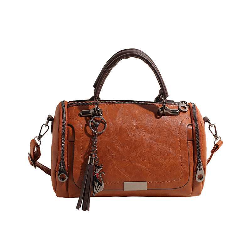 Leather Handheld Satchel