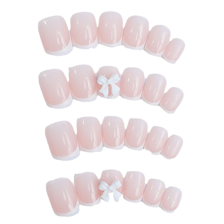 Artificial nail set with elegant flower and leopard print Stornfield